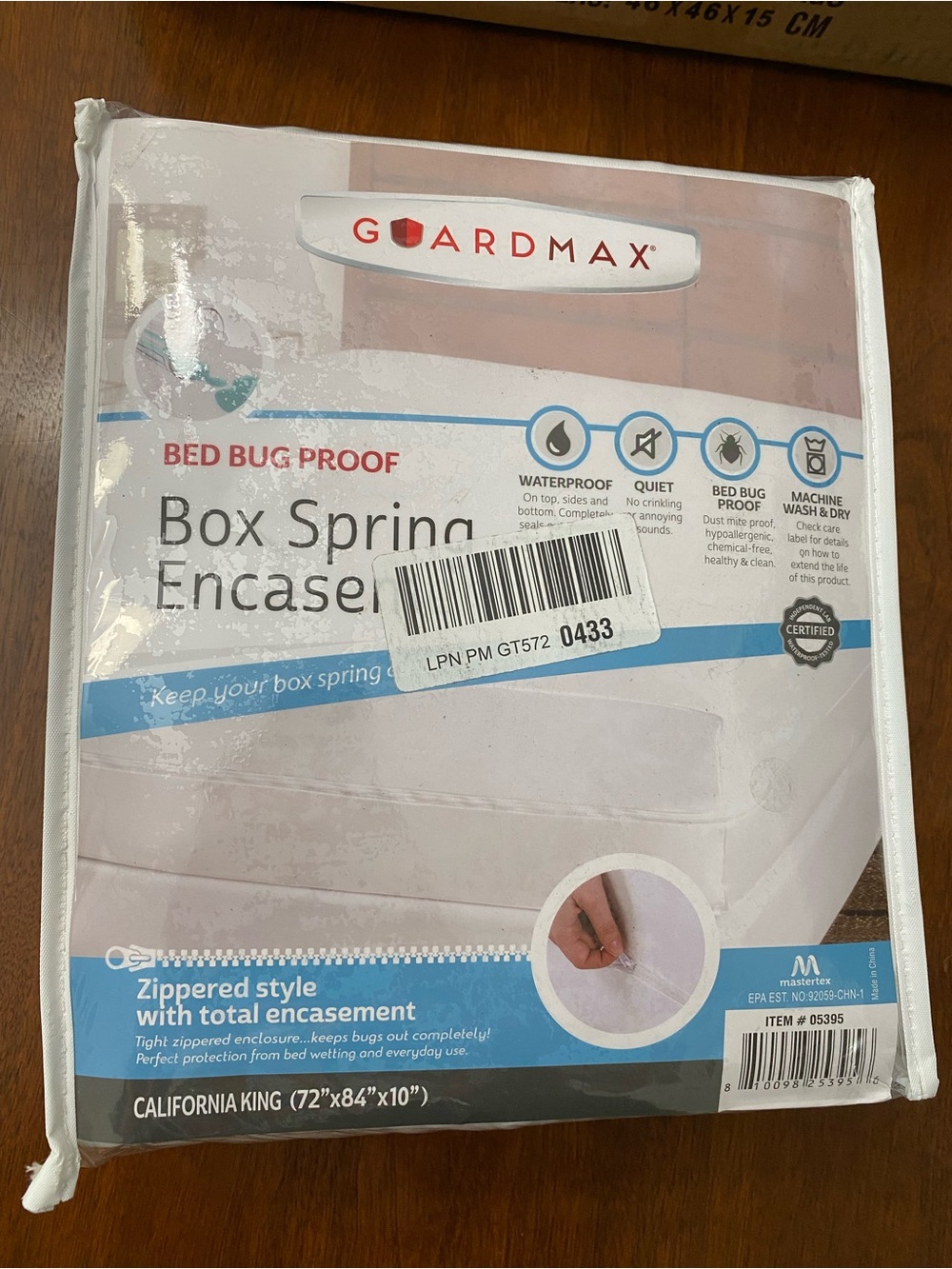 NWT Guardmax California King Box Spring Mattress Encasement